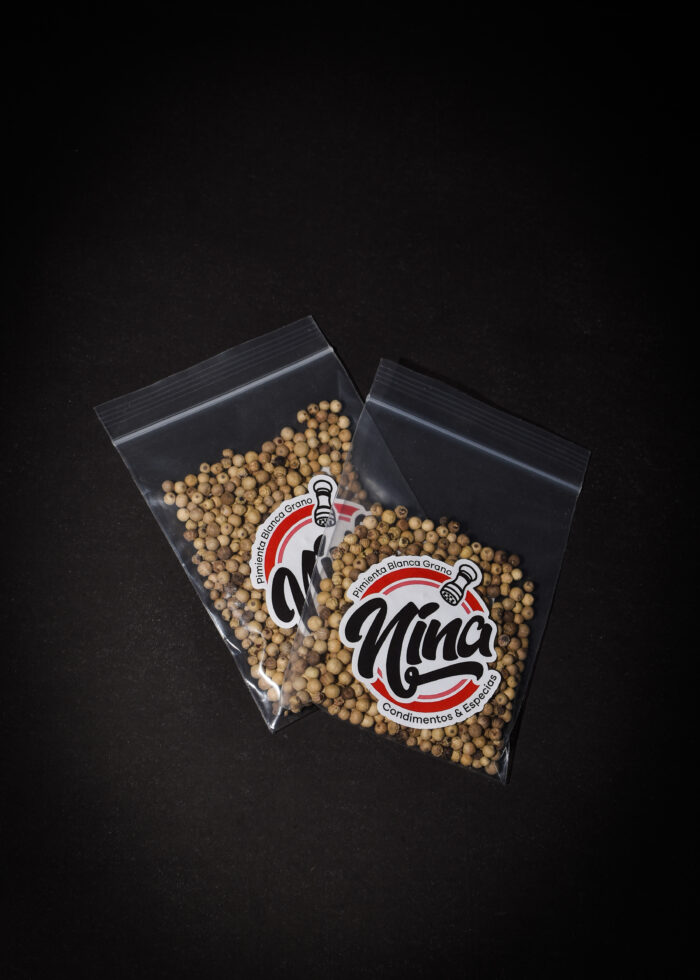 Pimienta Blanca en Grano sobres x 25 Grs