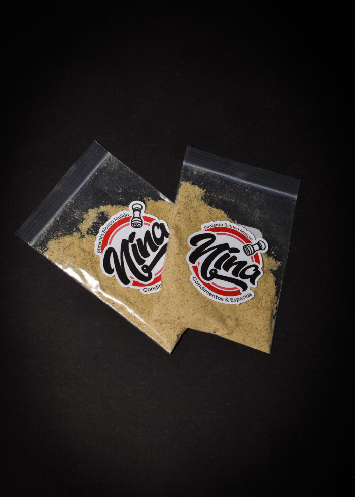 Pimienta Blanca Molida sobres x 25 Grs